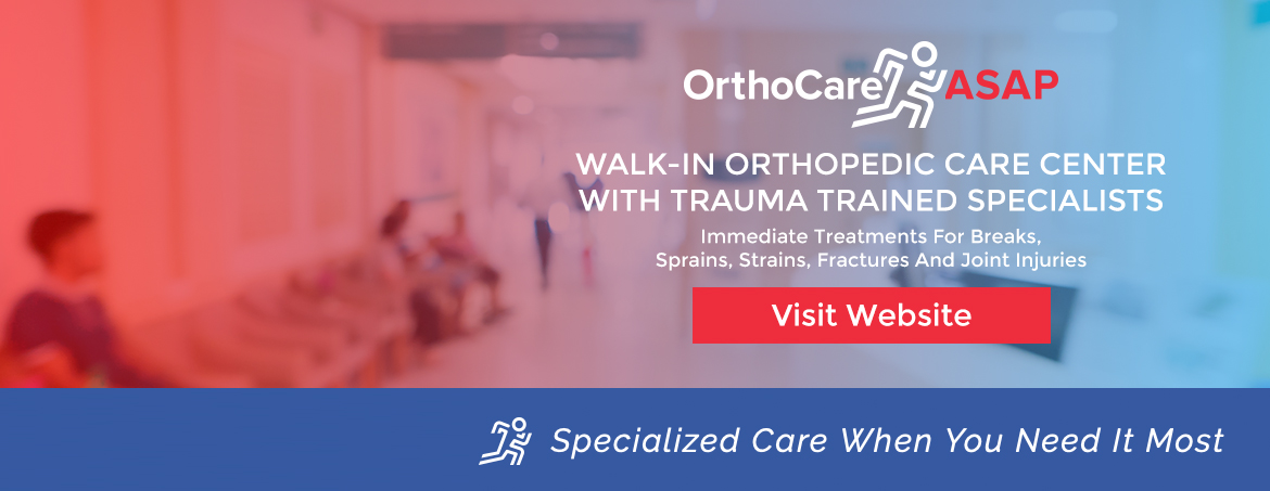 Orthocare ASAP logo - walk in orthopedic clinic for emergencies and injuries